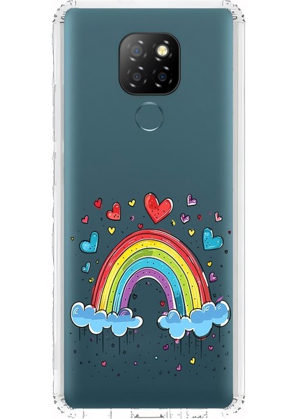 General Mobile Gm 20 Uyumlu Gökkuşağı Aşkı Desenli Silikon Kılıf
