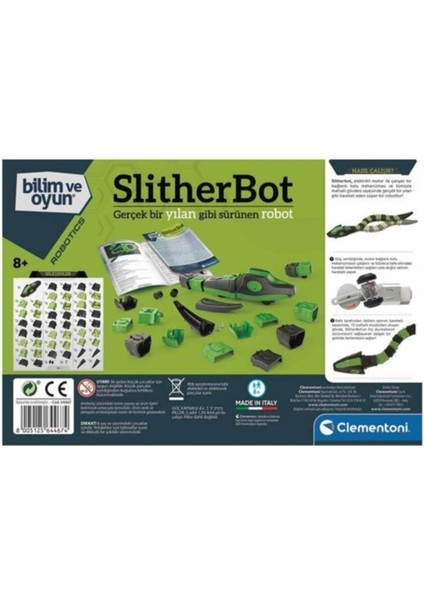 Clementoni Bilim ve Oyun Slitherbot Yılan Gibi Sürünen Robot