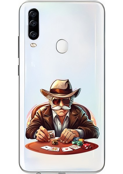 General Mobile Gm 20 Pro Uyumlu Poker Adamı Desenli Silikon Kılıf