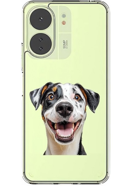 Poco C65 Uyumlu Sevimli Köpek Desenli Silikon Kılıf