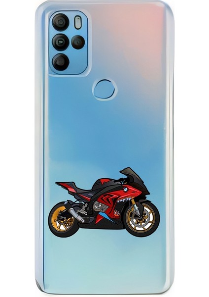General Mobile Gm 21 Pro Uyumlu Yarış Motoru Desenli Silikon Kılıf