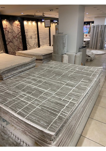 P01895 Cizgili Salon Halısı ( 160X230) -Bej fiyatları