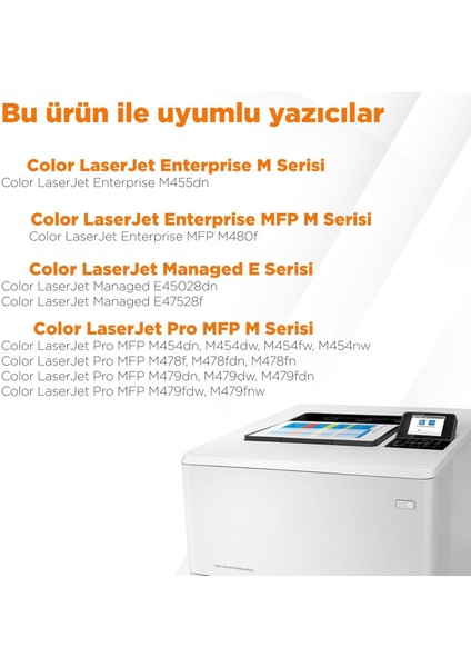 Hp 415X W2033X Muadil Toner Kırmızı - Çipli/ M455 / M480 / M454 / M478 / M479 modelleri