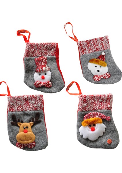 Yılbaşı Çam Ağacı Süsü Kardan Adam Çorap Özel Dekor Noel Süsü 15 cm fiyatları