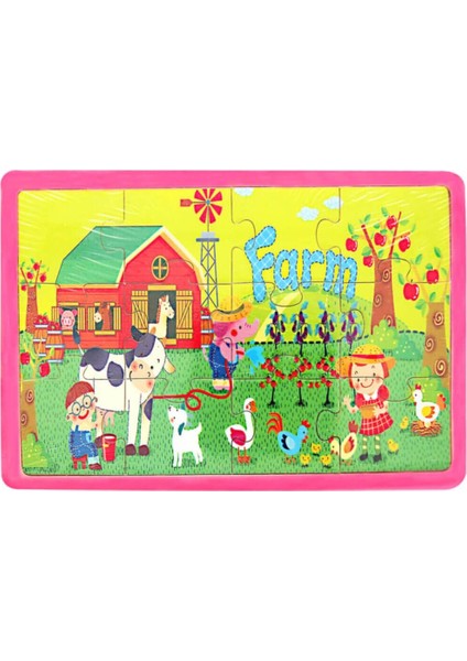 Ahşap Puzzle 20x14 cm, 12 Parça, Eğlenceli ve kaliteli çocuk oyunu