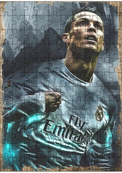 Ahşap Mdf Puzzle Yapboz Cristiano Ronaldo 120 Parça 25*35 cm