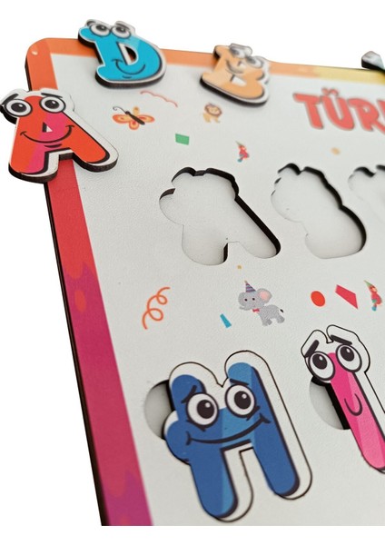 Alfabe Eğitici-Öğretici Oyuncak Yapboz Puzzle