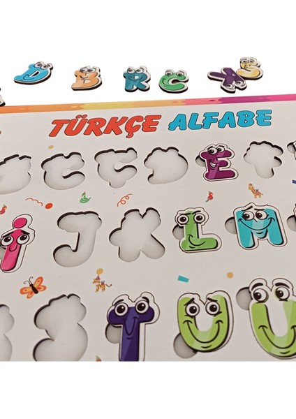 Alfabe Eğitici-Öğretici Oyuncak Yapboz Puzzle