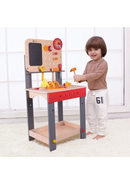 Ahşap Büyük Tamir Masası Workbench