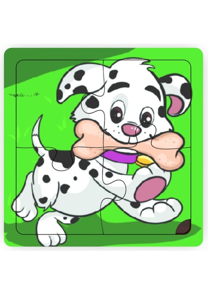 Minıq Toys Ahşap Afacan Kopek Mini Puzzle (4 Parca)