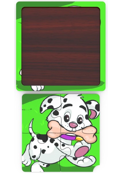 Minıq Toys Ahşap Afacan Kopek Mini Puzzle (4 Parca)