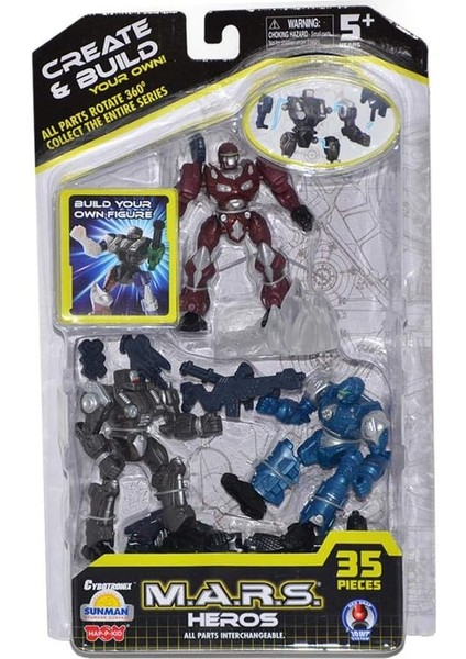 S00040930 Sun-Hpk-Figür Set M.a.r.s.heros 3lü 35PRÇ.3A.