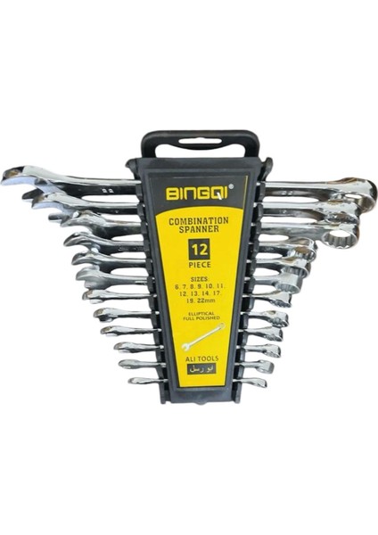 12 Parça Kombine Anahtar Takımı 12 Li Düz-Yıldız 6X22 mm