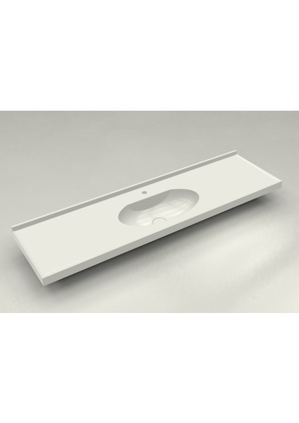 Fenna 500 x 1800 mm Etajerli Akrilik Banyo Lavabosu