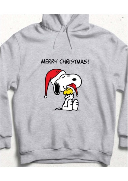 Snoopy Christmas Cozy Hoodie Gri