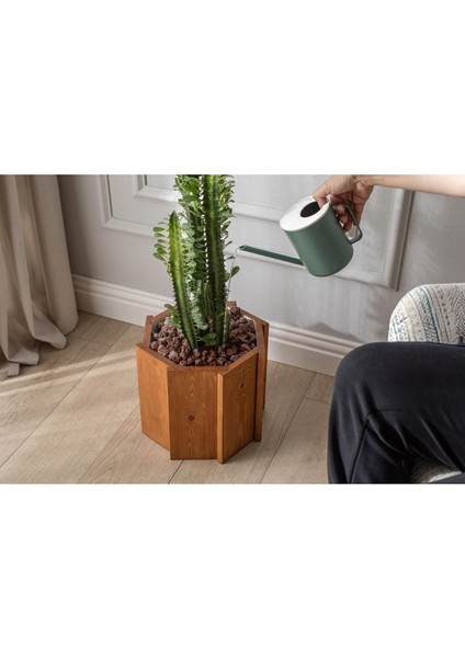El Yapımı Ahşap Büyük Sekizgen Dekoratif Modern Kaliteli Bahçe Balkon Saksı Saksılık Stant Çiçeklik modelleri