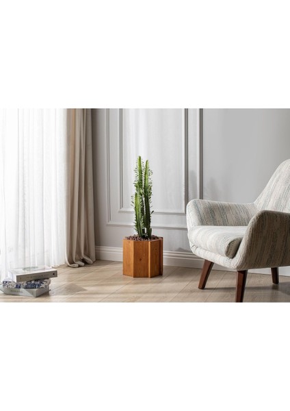 El Yapımı Ahşap Büyük Sekizgen Dekoratif Modern Kaliteli Bahçe Balkon Saksı Saksılık Stant Çiçeklik fırsatları