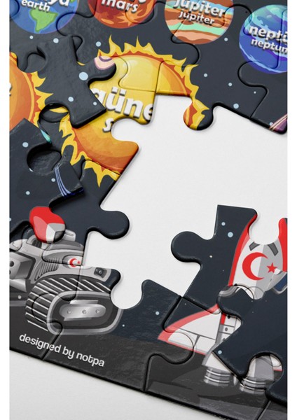 Notpa Çocuklar Için Eğitici ve Öğretici Ahşap 24 Parça Renkli Puzzle 4lü Set 9 indirimleri