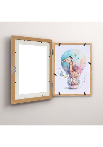 Açılır Kapaklı Çocuk Resim ve Aktivite Sergileme Çerçevesi