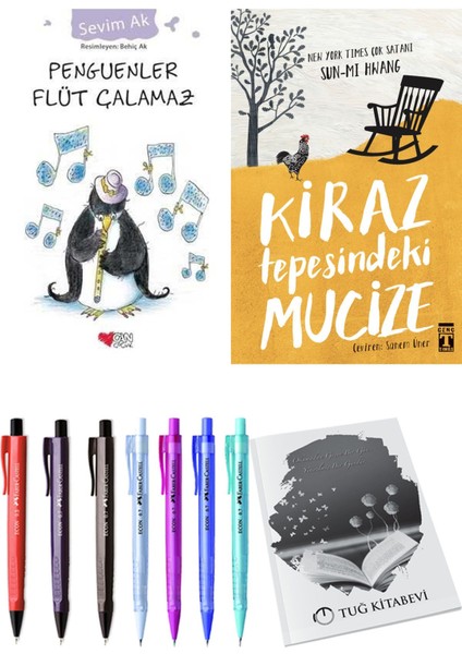 Kiraz Tepesindeki Mucize ve Penguenler Flüt Çalamaz 2'li Set - Kalem