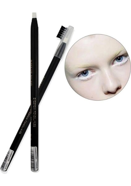 1 Adet Profesyonel Su Geçirmez Kaş Kalemi İşaretleme Makyaj Microblading - Siyah