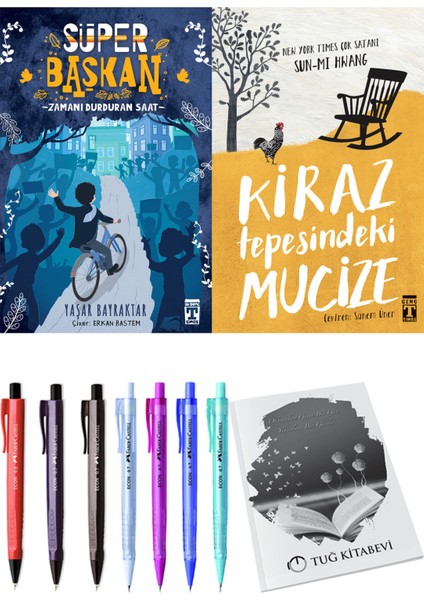 Kiraz Tepesindeki Mucize ve Süper Başkan Zamanı Durduran Saat 2'li Set - Kalem
