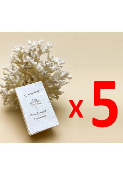 Doğal El Yapımı Saf Zeytinyağı Sabunu (5 Adet)