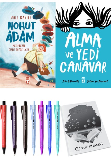 Alma ve Yedi Canavar ve Nohut Adam 2'li Set - Kalem