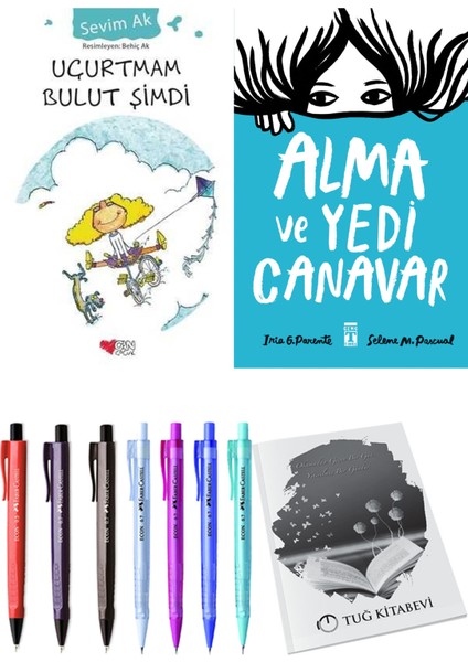 Alma ve Yedi Canavar ve Uçurtmam Bulut Şimdi 2'li Set - Kalem