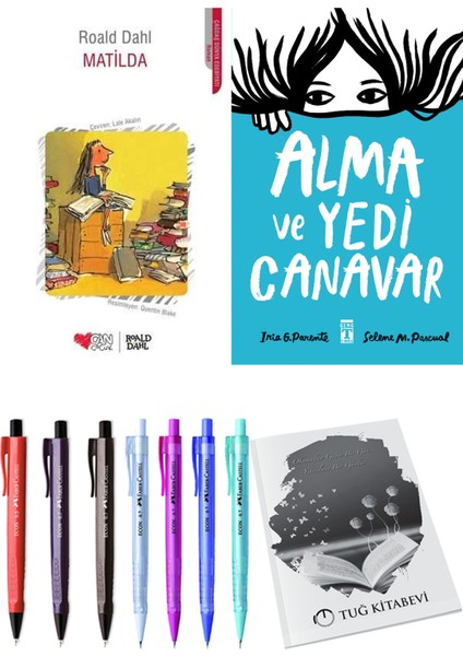 Alma ve Yedi Canavar ve Matilda 2'li Set - Kalem