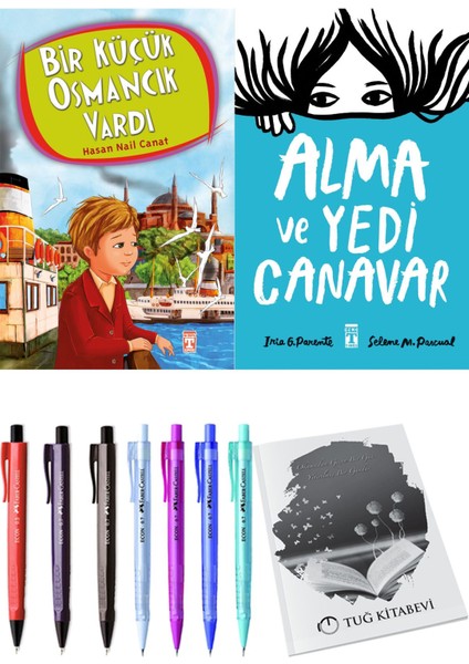 Alma ve Yedi Canavar ve Bir Küçük Osmancık Vardı 2'li Set - Kalem