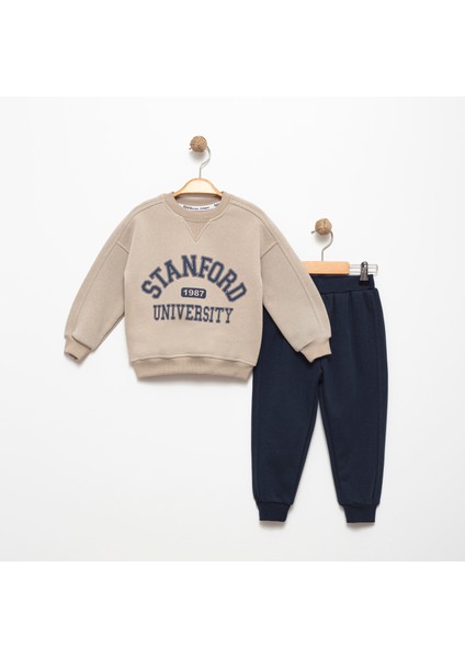 Erkek Çocuk Sweatshirt Jogger Takım Baskılı 2-5 Yaş Pamuklu Şardonlu 3 Ip FV-15925