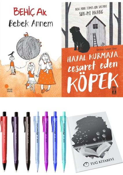 Hayal Kurmaya Cesaret Eden Köpek ve Bebek Annem 2'li Set - Kalem