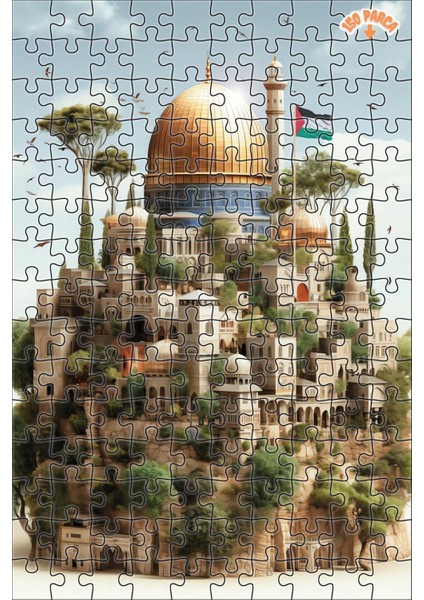 Ahşap Puzzle 500 Parça Çerçeveli Duvar Dekoru 30x50, Çift Katlı, Asılabilir, Dayanıklı indirimleri