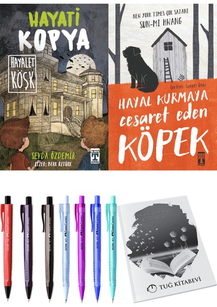 Hayal Kurmaya Cesaret Eden Köpek ve Hayati Kopya Hayalet Köşk 2'li Set - Kalem