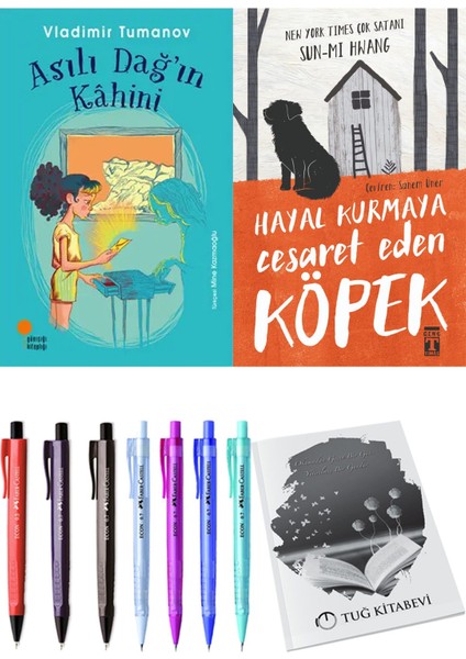 Hayal Kurmaya Cesaret Eden Köpek ve Asılı Dağ'ın Kahini 2'li Set - Kalem