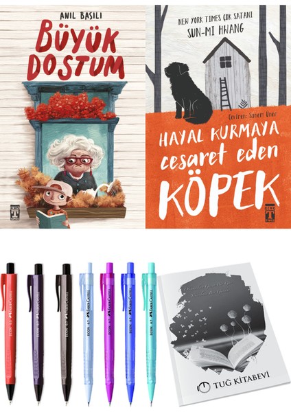 Hayal Kurmaya Cesaret Eden Köpek ve Büyük Dostum 2'li Set - Kalem