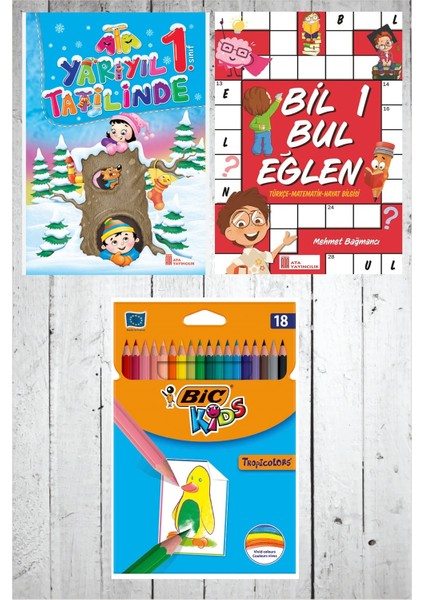 (Sınıf: 1) Yarıyıl Tatilinde / Bil Bul Eğlen / Bic 18’li Kuruboya
