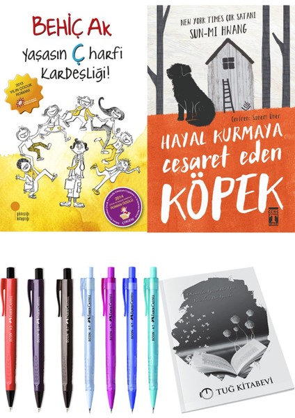 Hayal Kurmaya Cesaret Eden Köpek ve Yaşasın Ç Harfi Kardeşliği 2'li Set - Kalem