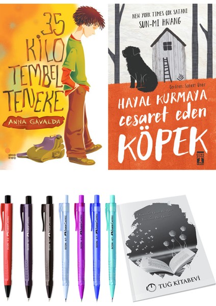 Hayal Kurmaya Cesaret Eden Köpek ve 35 Kilo Tembel Teneke 2'li Set - Kalem