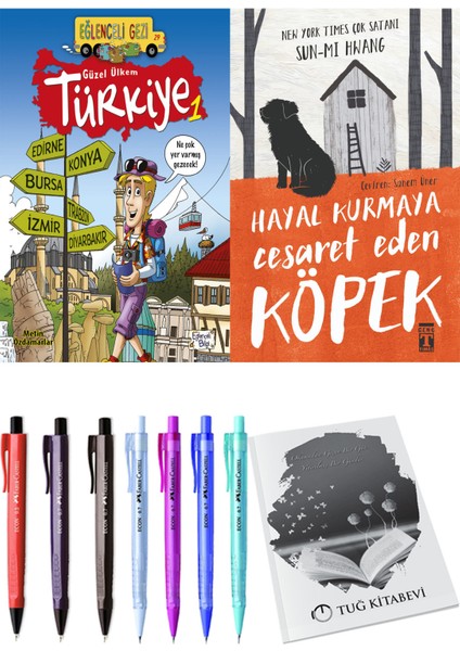 Hayal Kurmaya Cesaret Eden Köpek ve Güzel Ülkem Türkiye 1 2'li Set - Kalem