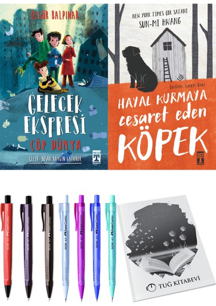Hayal Kurmaya Cesaret Eden Köpek ve Gelecek Ekspresi Çöp Dünya 2'li Set - Kalem