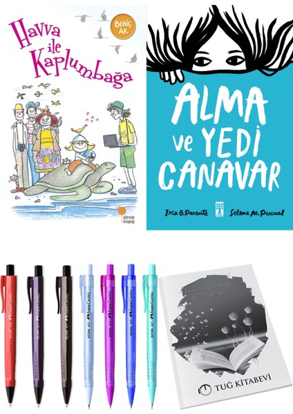 Alma ve Yedi Canavar ve Havva ile Kaplumbağa 2'li Set - Kalem