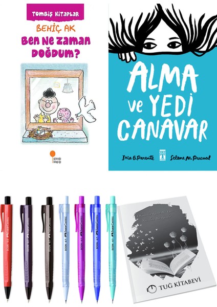 Alma ve Yedi Canavar ve Ben Ne Zaman Doğdum? 2'li Set - Kalem