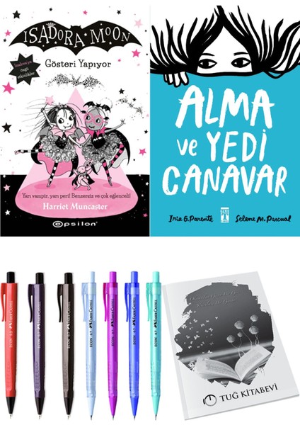 Alma ve Yedi Canavar ve Isadora Moon 9 Gösteri Yapıyor 2'li Set - Kalem