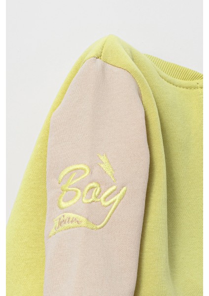 Erkek Bebek Yağ Yeşili 12 Ay 3'lü Takım Hırka Sweatshırt Jogger FV-15852YAY12A fiyatları