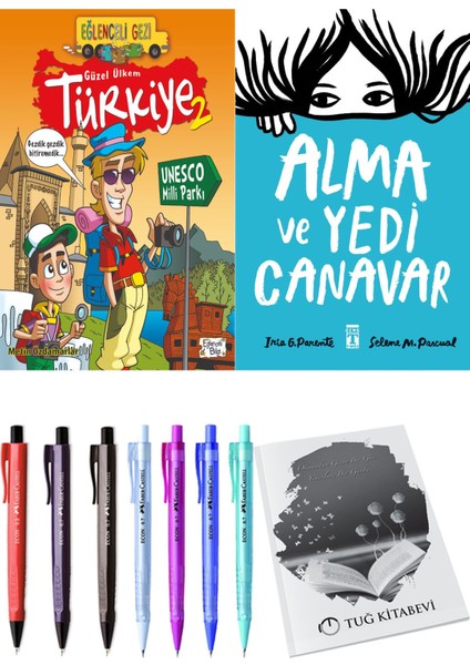 Alma ve Yedi Canavar ve Güzel Ülkem Türkiye 2 2'li Set - Kalem