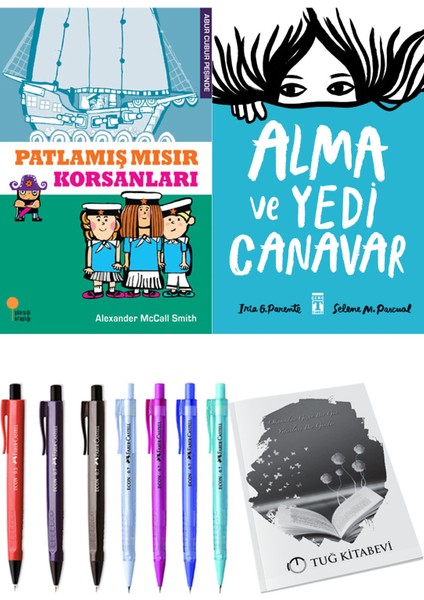 Alma ve Yedi Canavar ve Patlamış Mısır Korsanları 2'li Set - Kalem