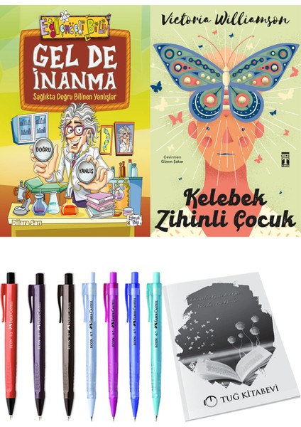Kelebek Zihinli Çocuk ve Gel de İnanma 2'li Set - Kalem
