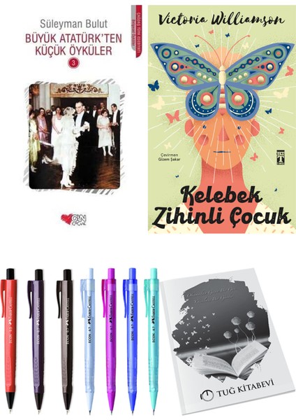 Kelebek Zihinli Çocuk ve Büyük Atatürk'ten Küçük Öyküler 3 2'li Set - Kalem